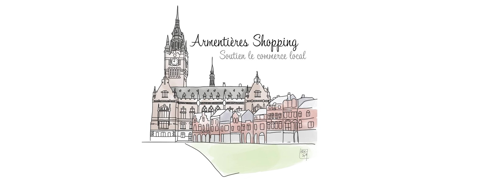 Illustration du beffroi d'Armentières